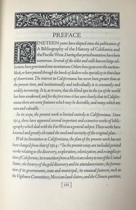 A Bibliography of the History of California, 1510-1930
