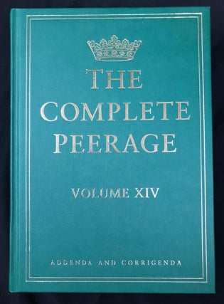 The Complete Peerage Volumes 1-14