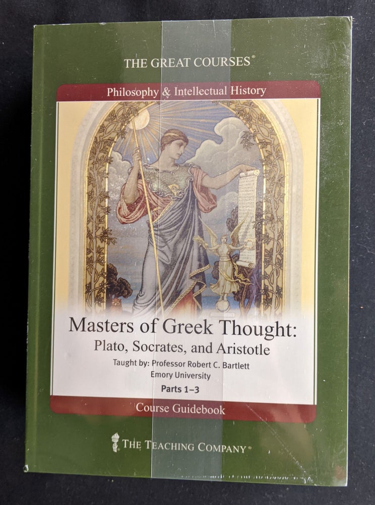 Item #2020-K267 Masters of Greek Thought: Plato, Socrates, and Aristotle. Emory University Taught by: Professor Robert C. Bartlett.