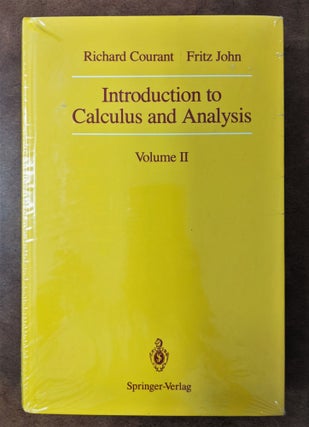 Item #2021-L132 Introduction to Calculus and Analysis, Vol. 2 (Classics in Mathematics). Richard...