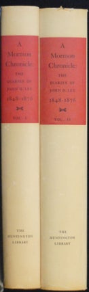 A Mormon Chronicle: The Diaries of John D. Lee, 1848-1876 (2 Vol)