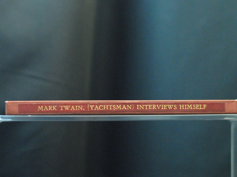Item #2022-M248 Mark Twain Able Yachtsman Interviews Himself on Why Lipton Failed to Lift the Cup. Mark Twain.