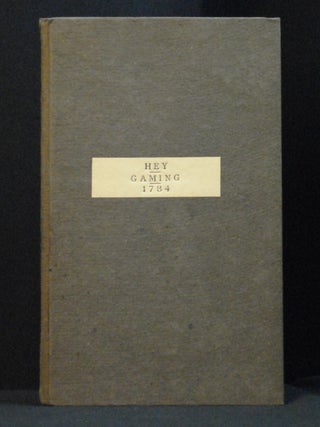Item #2022-M297 A Dissertation on the Pernicious Effects of Gaming. Richard Hey