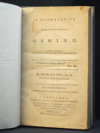 A Dissertation on the Pernicious Effects of Gaming