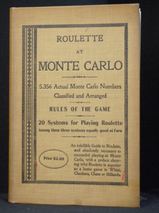 Item #2022-M304 Roulette at Monte Carlo: 5,356 Actual Monte Carlo Numbers Classified and...