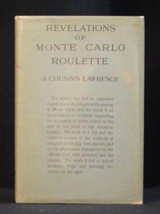 Item #2022-M307 Revelations of Monte Carlo Roulette. J. Cousins Lawrence