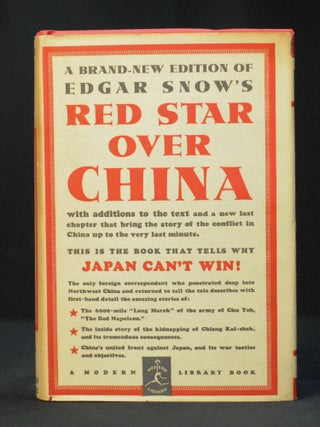 Item #2023-P133 Red Star Over China. Edgar Snow