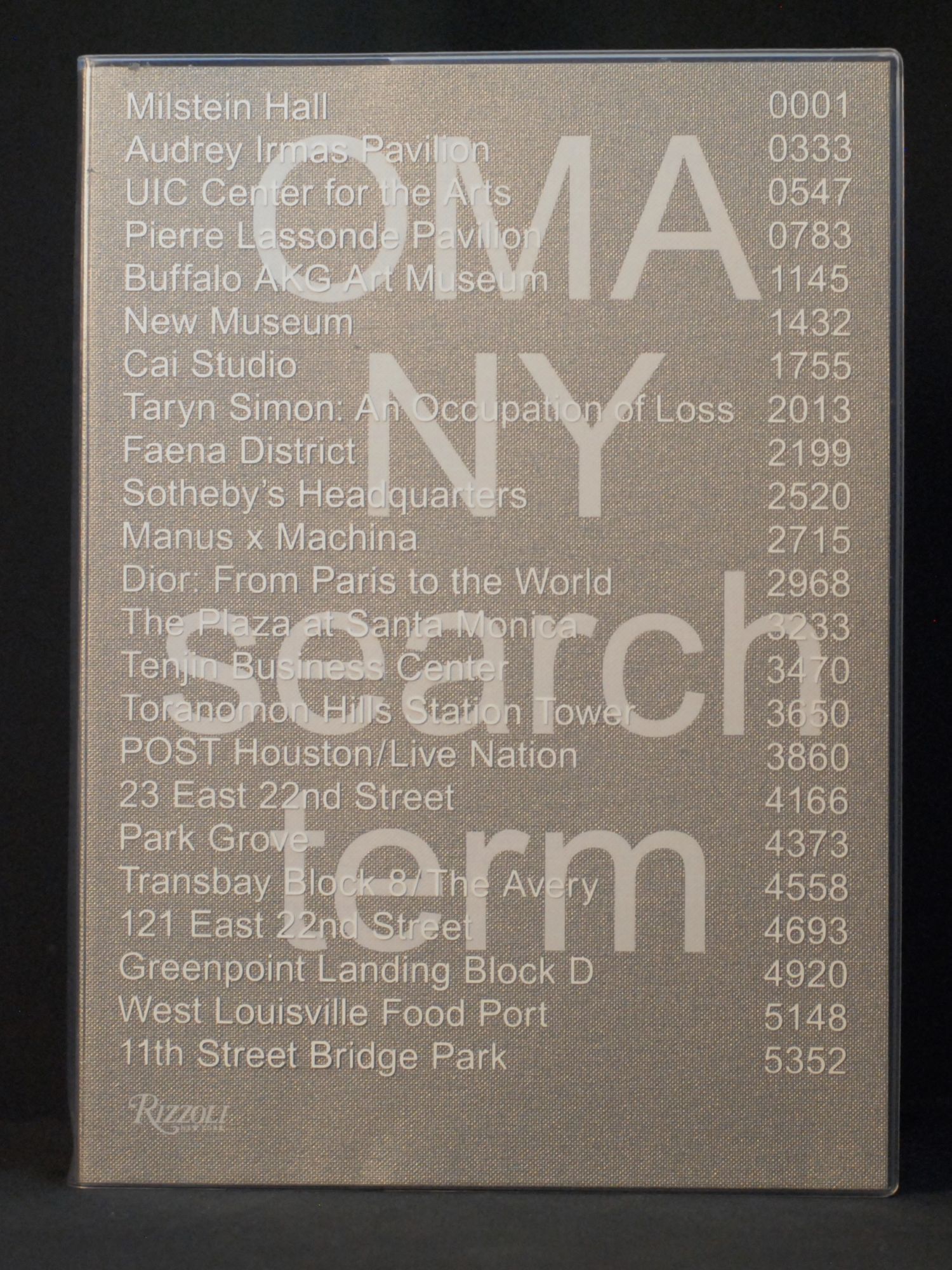 OMA NY: Search Term by Shohei Shigematsu, Jason Long on B Street Books,  ABAA/ILAB