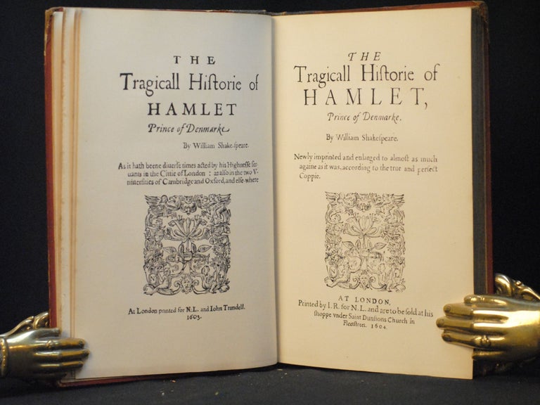 Item #2023-P285 The Devonshire Hamlets: Hamlet by William Shake-speare, 1603; Hamlet by William Shakespeare, 1604. William Shakespeare.
