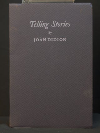 Item #2023-P289 Telling Stories. Joan Didion