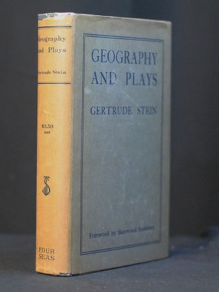 Item #2023-P299 Geography and Plays. Gertrude Stein