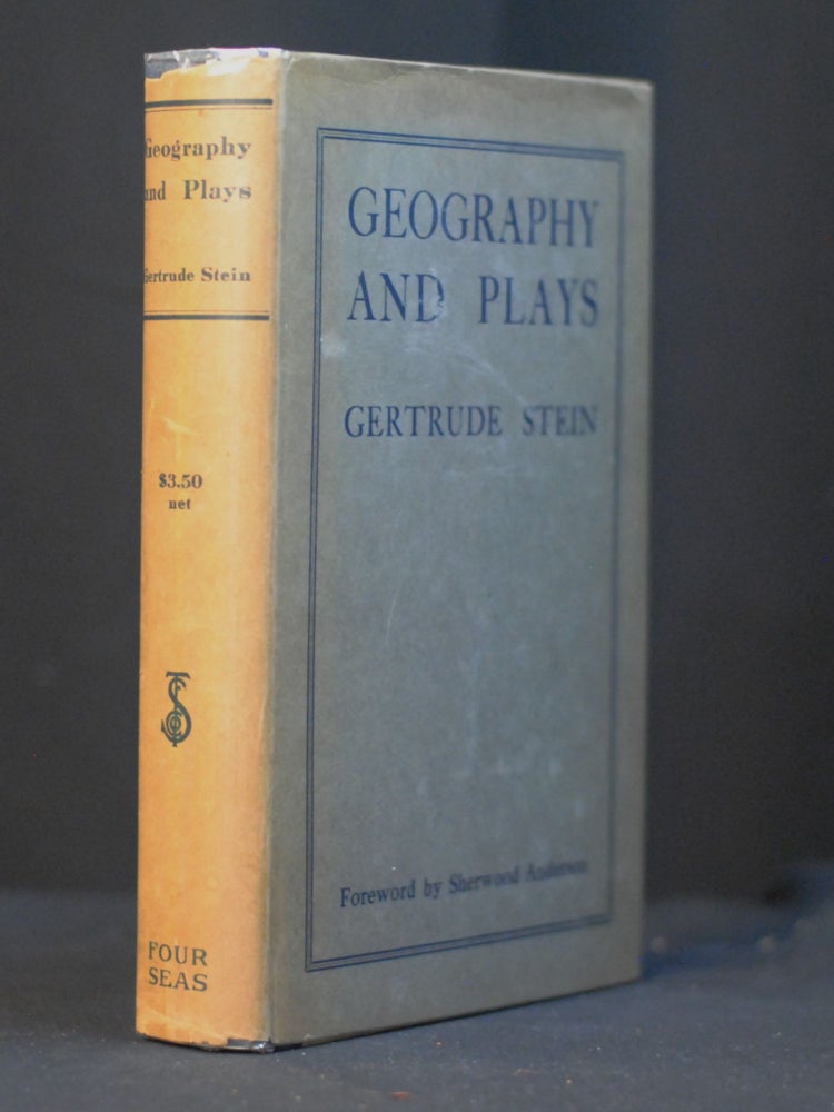 Item #2023-P299 Geography and Plays. Gertrude Stein.