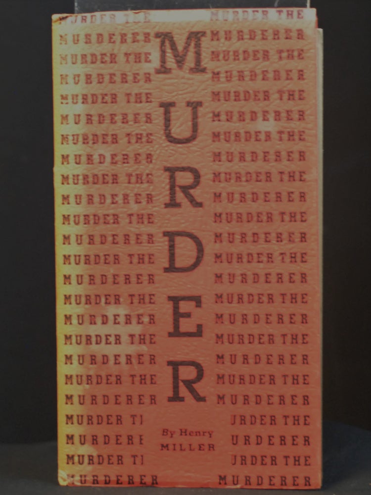 Item #2023-P301 Murder the Murderer. Henry Miller.