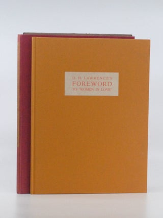 Item #2026-S157 D. H. Lawrence's Unpublished Foreword to "Women in Love". D. H....