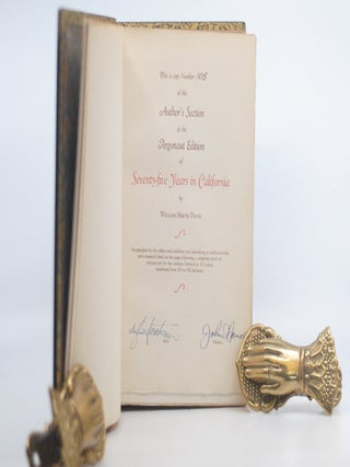 Seventy-Five Years in California [extra-illustrated Author's Section of the Argonaut Edition]