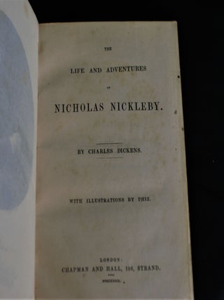 The Life and Adventures of Nicholas Nickleby