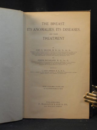 The Breast: Its Anomalies, Its Diseases, And Their Treatment