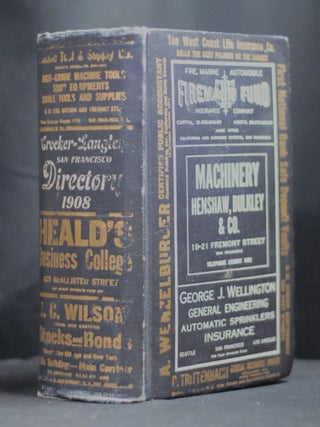 Item #Steve-5 CROCKER-LANGLEY SAN FRANCISCO DIRECTORY 1908